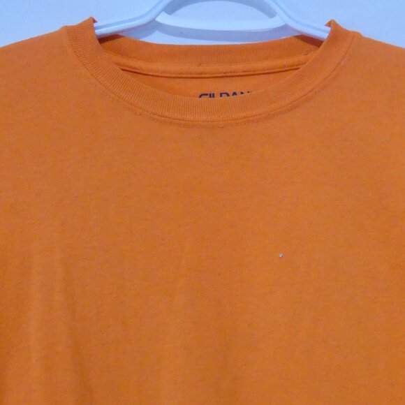 GILDAN | youth xl - extra large | Vibrant Solid Orange Tee / T-Shirt - Picture 4 of 12